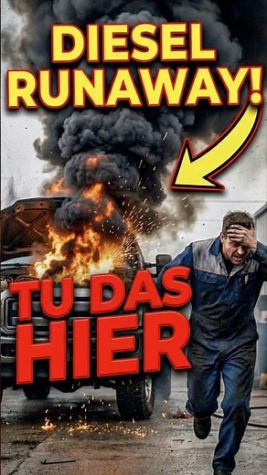 DAS musst du tuen, wenn es bei deinem Auto zum Diesel-Runaway kommt! #auto #diesel #lkw #erklärt