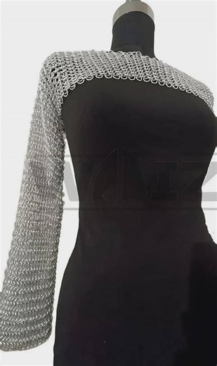 Aluminum Butted Chainmail Crop Top With Long Sleeves for Modern Knights - Etsy