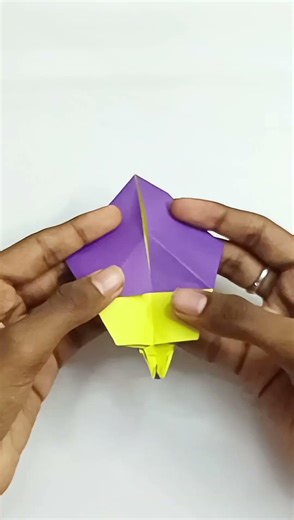 making an origami fox🦊 #origamifox #origamianimal #origami