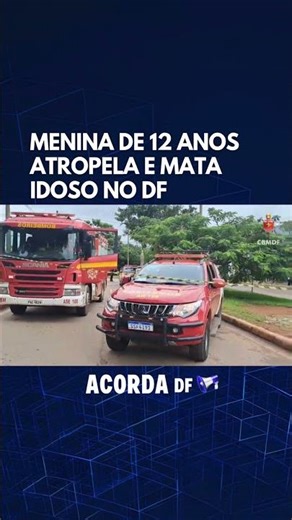 Menina de 12 anos atropela e mata idoso no DF