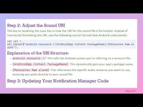 How to Fix Custom Notification Sound Not Playing in Android Apps
