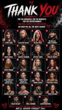 WWE releases 2026 #wwe #wweuniverse #wwenetwork #release #hhh #tko #smackdown #teamsmackdown