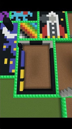 Satisfying pixel art in minecraft (Window) #shorts #gaming #minecraft