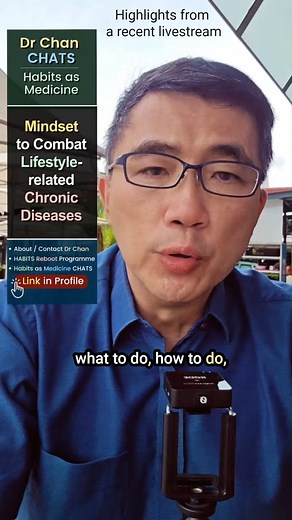 19K views · 692 reactions | We need to have the right mindset, an overcomer mindset, to combat lifestyle-related chronic diseases ⏩️ Go to LINK in Comments to join my Habits as Medicine Live Chats & my 90-Day Habits Reboot. #health #habits #lifestylemedicine #healthydiet #healthylifestyle | The Habits Doctor | Facebook