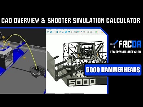 CAD Overview and Shooter Simulation Calculator | 5000 HAMMERHEADS |FRC REBUILT
