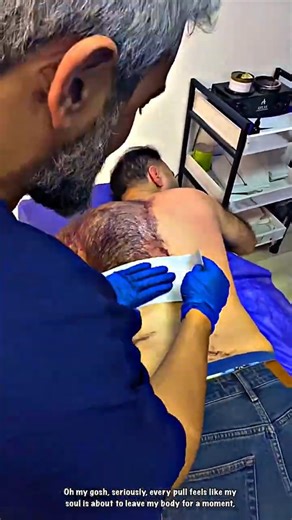 Intense Back Hair Waxing