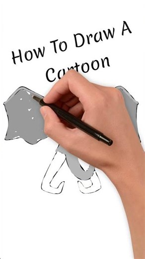 Draw a Cute Elephant 🐘 Easy for Kids | Step by Step Drawing | KidsTube