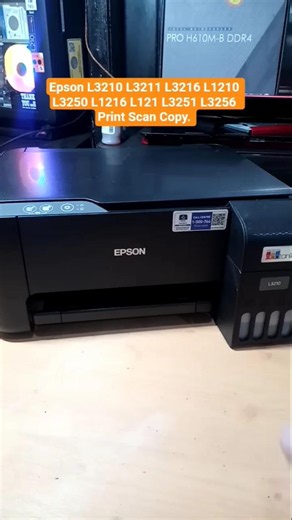 Epson L3210 L3211 L3216 L1210 L3250 L1216 L121 L3251 L3256 Print Scan Copy. printer.