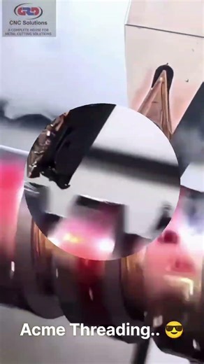 Acme Threading | Threading | CNC | Lathe | VMNG| Manufacturing #asmr #explore #viral #machine