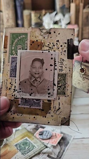 EPHEMERA IDEAS! CREATIVE WAYS TO USE POSTAGE STAMPS - VIGNETTE CARD FILE [TIM HOLTZ IDEA-OLOGY]