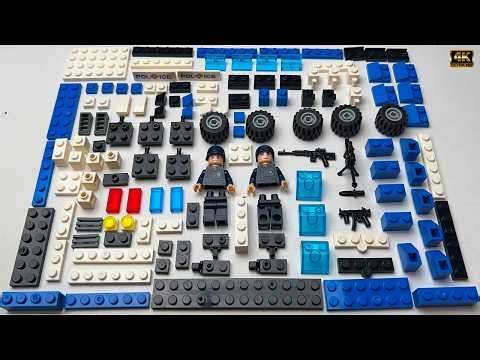 I DIY a Custom LEGO Police Car Detailed | Police Vehicle Build Unofficial