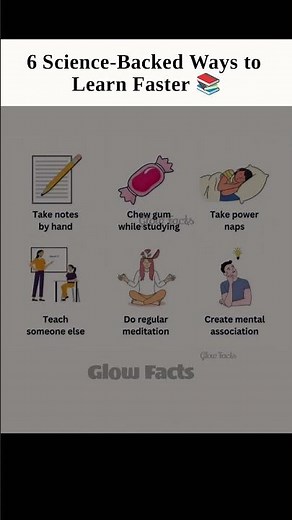 6 Science-Backed Ways to Learn Faster 📚✨Study Smarter, Not Harder#StudyTips #LearnFaster #StudySmart