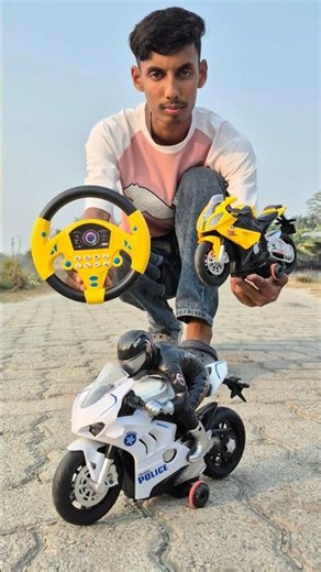 Remote Control Rc Racing Bike and Police bike Unboxing and Testing 😕