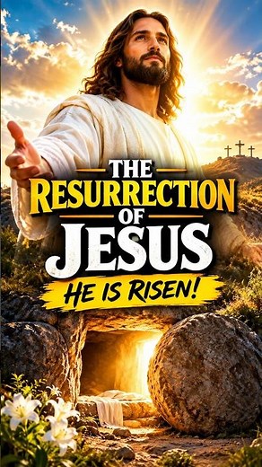 The Resurrection of Jesus — He Is Risen! ✝️ #Jesus #Resurrection #Bible #shorts