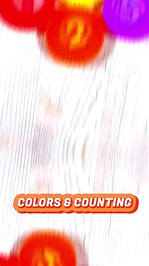 Colours & Counting Game for Toddlers #foryou #cartoon #kidstiktok #toons #kids