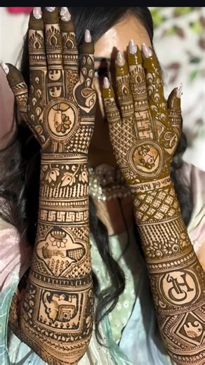 new latest bridal👰🏻‍♀️ back hand mehndi design #mehndi #mehndidesign #bridal #mehndiyoutubeshorts