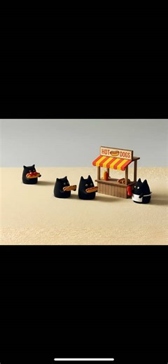 猫とケチャップのキャラクターアニメーション