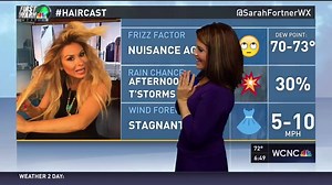 Fun on the morning show... Carolyn Bruck was featured in Sarah Fortner's #haircast! Send your crazy hair to sfortner@wcnc.com and it could debut next! | WCNC Charlotte