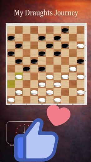 Only 1 move wins here ♟️ #draughts #puzzle #boardgames