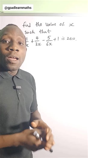 5.4K views · 123 reactions | Solving an Algebraic Equation. #algebra #algebraicequation #equation #fraction #gpadlearnmaths | Gpad Learn Maths | Facebook