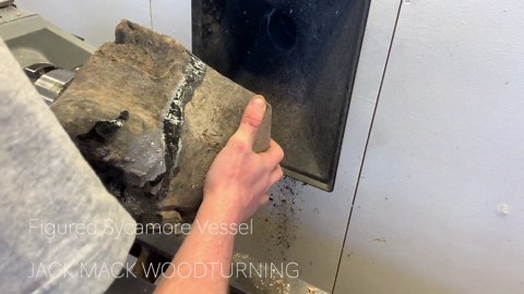 Woodturning - Figured Sycamore Vessel