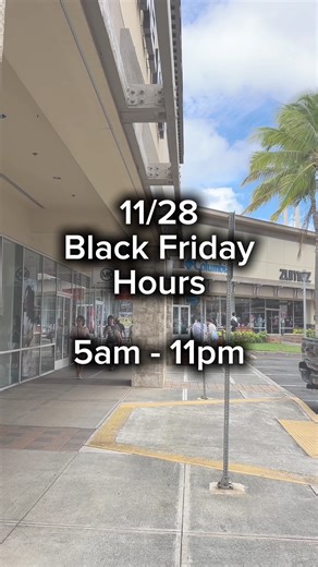 Black Friday is HERE! Kick off your holiday shopping at Waikele Premium Outlets. Doors open early at 5 AM until 11 PM. We’re first to open and last to close! The best part? Unlock the season’s best steals—epic doorbusters, unbeatable deals, and massive savings all day long! Click the link for more details about our Black Friday Hours: https://bit.ly/4r2LMyW #ワイケレプレミアムアウトレット #ハワイショッピング #ショップハワイ #ワイケレショッピング #ハワイ #ハワイ旅行 | Waikele Premium Outlets