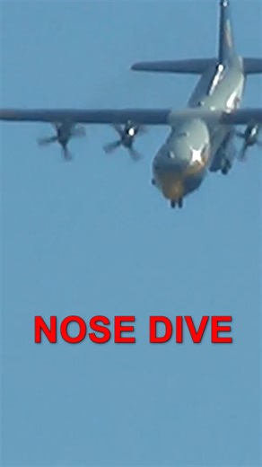 C-130 plane goes into a nose dive 😱 #airplane #aviation #aircraft #trendingvideo | Frontline Diary