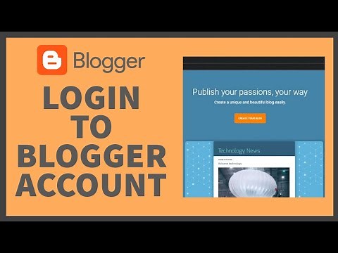 How To Blogger Account Login 2022? www.blogger.com Login Help Tutorial| Blogger.com Sign In