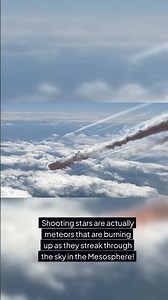 Mesosphere: Home of Shooting Stars and Extreme Cold! 🌠❄️ #space #science #atmosphere #mesosphere