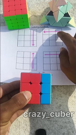 3 by 3 rubik's cube solve in new tricks 🤯#rubikscube #puzzle #ytshorts #gillettewy #yotricks