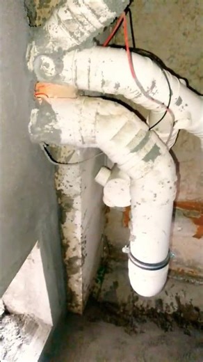 PVC hanging Drainage pipe installation step by step |shortsfeed |shorts