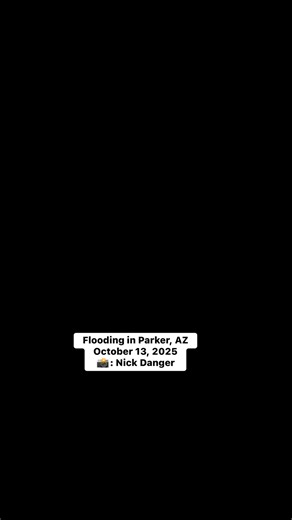 Parker just got hit with a bad storm and flooding on October 13, 2025. 9:30 a.m. cross street California AVE. Video courtesy Nick Danger | RiverScene Magazine