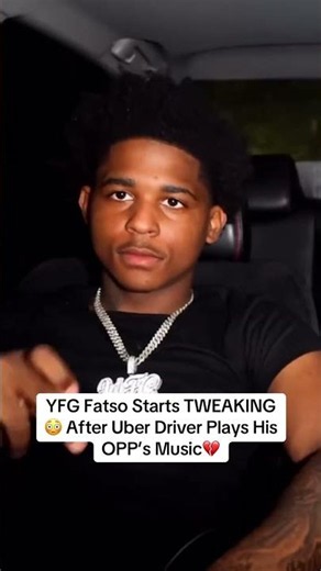 YFG Fatso Starts TWEAKING 😳 After Uber Driver Plays His OPP’s Music💔#yfgfatso #chiraq