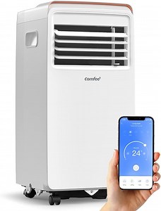 Comfee Mobiles Klimagerät Mobile 9000 Pro, 9000 BTU 2,6kW, Kühlen&Ventilieren&Entfeuchten, Raumgröße bis 88m³(33㎡), APP-Steuerung/Alexa/Google Home/IFTTT, Mobile Klimaanlage mit Abluftschlauch