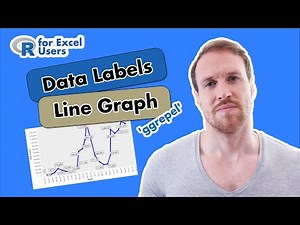 How to add data labels to a line graph | ggrepel | R for Excel Users & Beginners