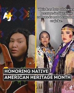 227K views · 3.8K reactions | Native Americans are sharing videos of history lessons, facts, traditional dresses, and more in honor of Native American Heritage Month. TikTok even created a channel that celebrates Native culture and traditions. | AJ+ | Facebook