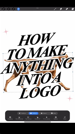 How To Make Anything Into A Logo in (30 seconds) #designprocess #procreate #art #logo
