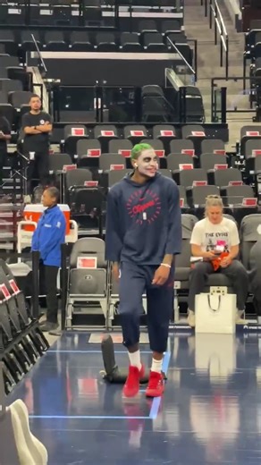 94K views · 388 reactions | Kevin Porter Jr. really warmed up in full Joker face paint  [via TomerAzarly/X] | theScore | Facebook