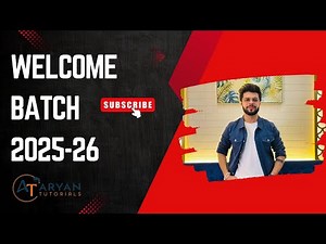 🎉 Welcome to Aryan Tutorials – ICSE & ISC Batch 2025-26! 🎉| Aryan Thacker | Aryan Tutorials |