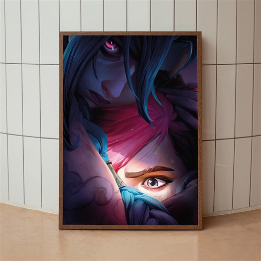 Arcane Jinx and Vi Poster, Arcane Vi Video Game Poster, Gaming Poster, Game Poster, Gamer Poster Gift , Wall Decor, Game Print, Room - Etsy