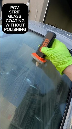 POV: Stripping Glass #paintprotection #detailing #glaco