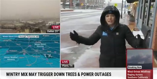 67K views · 459 reactions | Meteorologist Molly McCollum is reporting live from Plano, Texas, on conditions as Winter Storm Cora begins its trek across the South, bringing snow, freezing rain, and ice: | The Weather Channel | Facebook