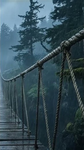 Rain Sounds For Sleeping 99% | Dark Forest Bridge Rain for Sleeping Fast