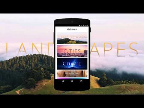 Yandex Launcher. Wallpaper collections