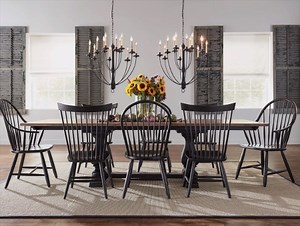 Spice things up with this favorite designer trick: Mix and match your dining chairs to add personality to your style. Shop our selection of Dining Chairs: https://bddy.me/2owbnpN | Ethan Allen
