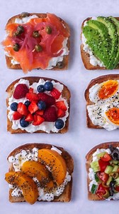 Cottage cheese on toast for breakfast this morning and I thought I would share some of my favourite ways to serve it with a mix of sweet and savoury toppings. | Hungry Healthy Happy - Easy Recipes