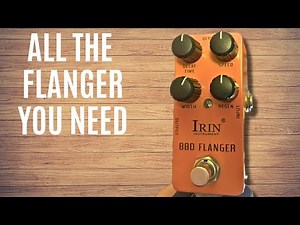 Using a flanger pedal!