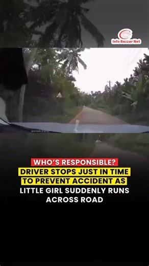 Info Bazzar Net | A dashcam video has gone viral after capturing a heart-stopping moment on a narrow single-lane road where a driver narrowly avoided hitting... | Instagram