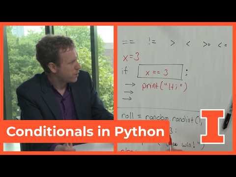 Conditionals in Python - DISCOVERY Office Hours Lecture at The University of Illinois