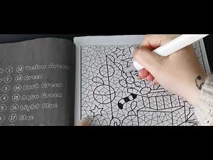 Adult Colour & Chat | Colour By Numbers ~ Arteza Everblend Markers